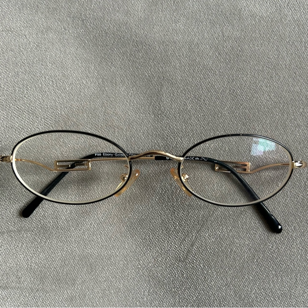 FENDI Ebony Golden Glimmer Glasses EUC